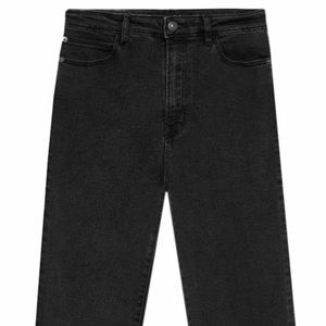 High Waisted Slim Fit Mom Denim Black Jeans Size 2